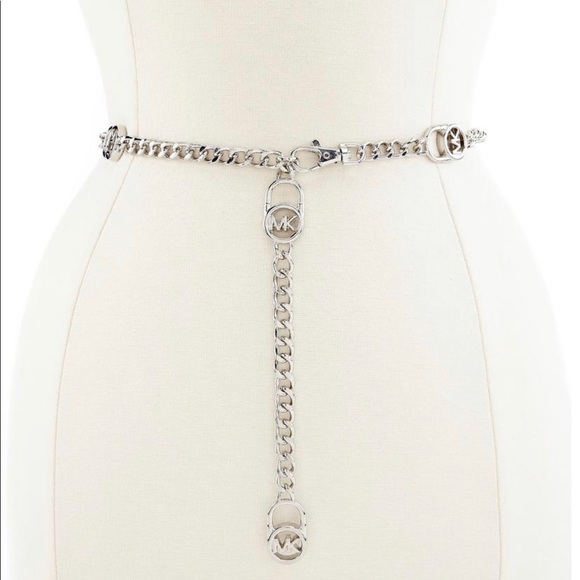 Michael kors hamilton lock chain belt Clearance